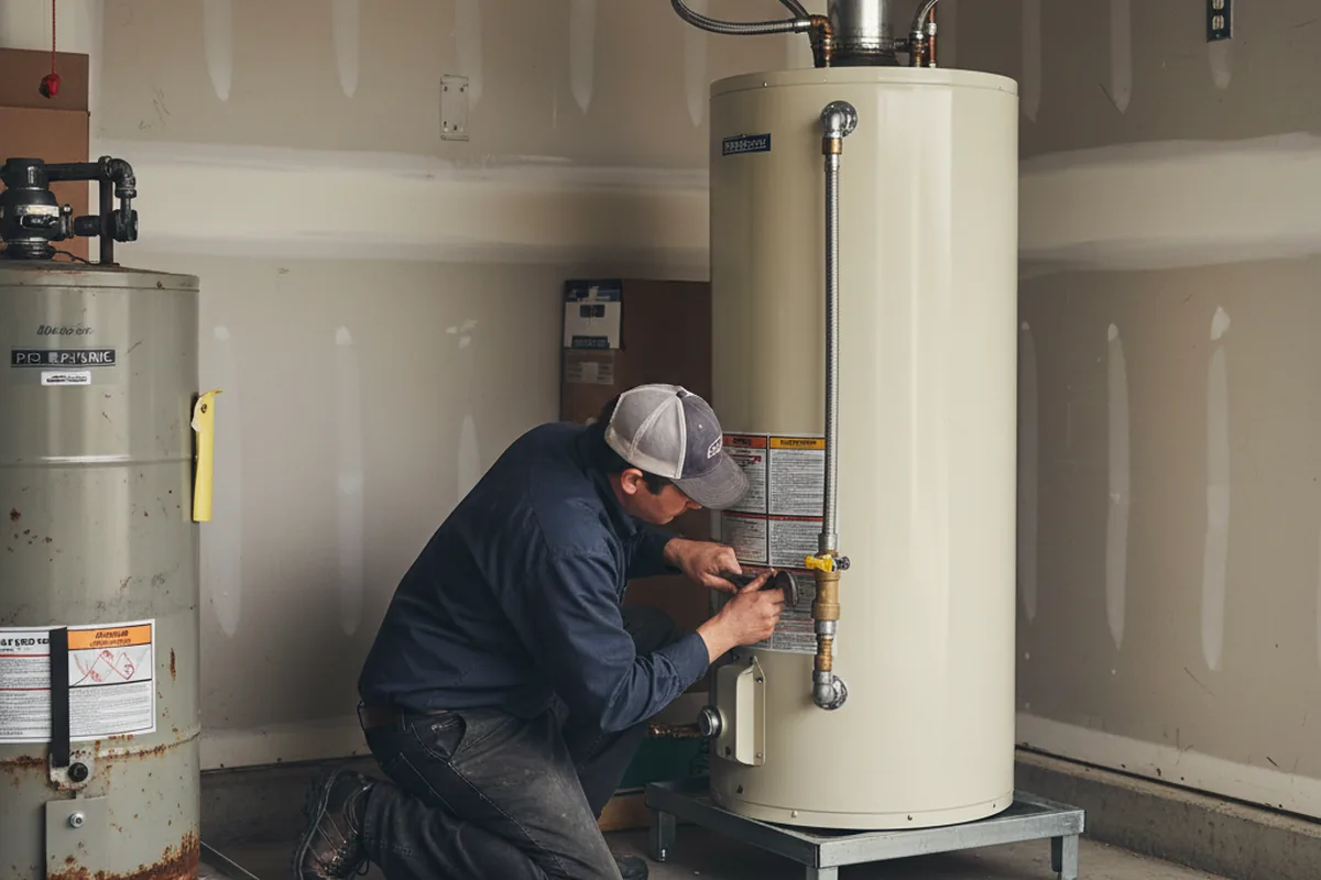 Water heater and shutoff valve replacement in Chandler